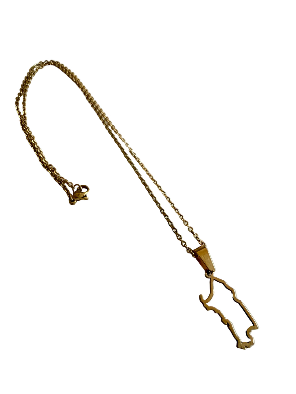 Sardinia lover necklace gold chain waterproof