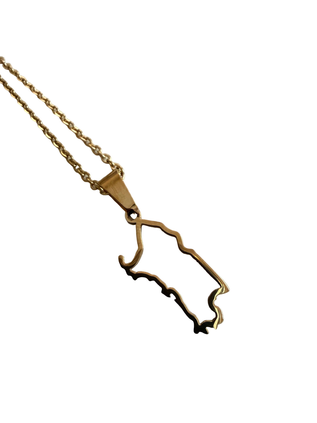 Sardinia lover necklace gold chain waterproof