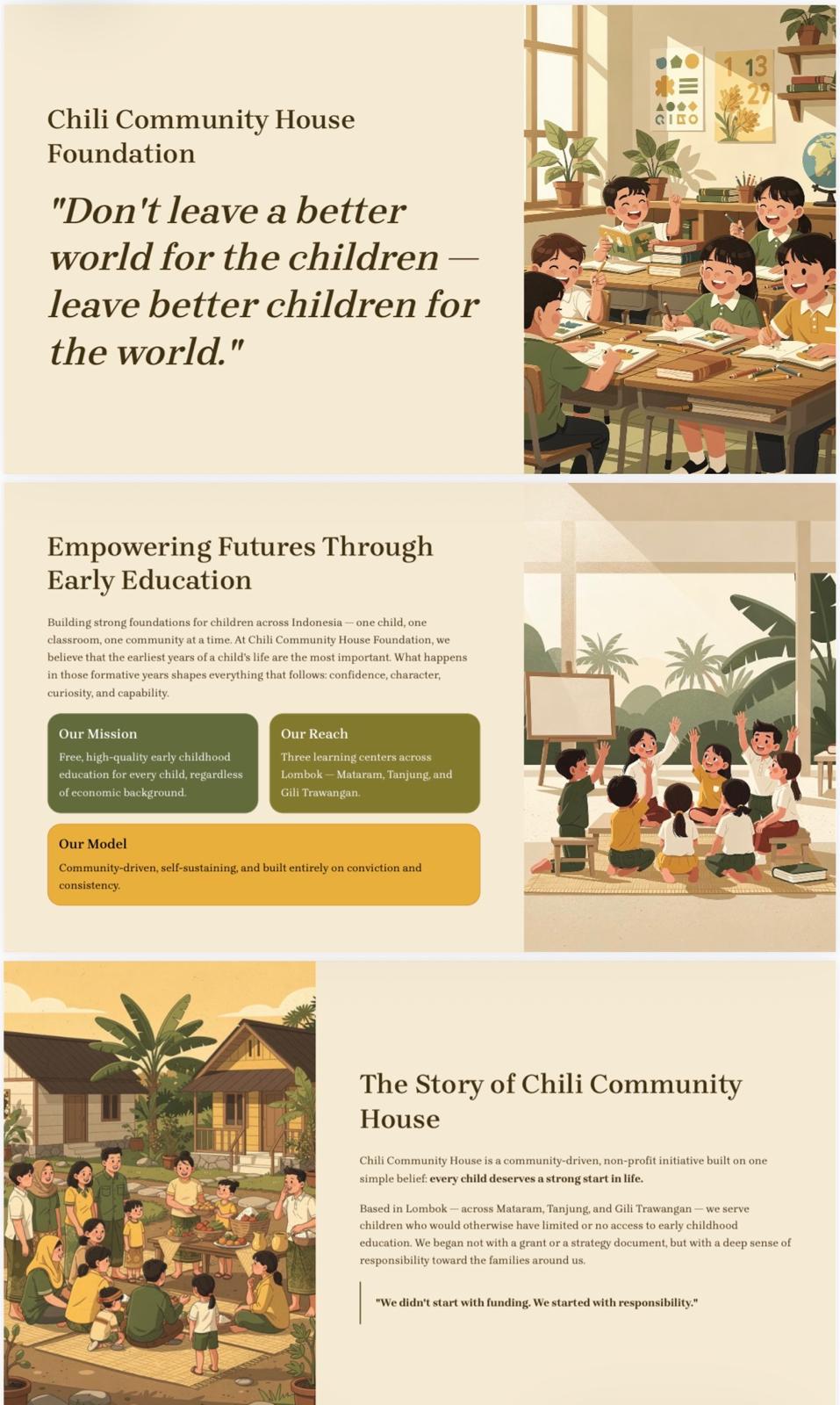 Chili Community House Foundation Lombok