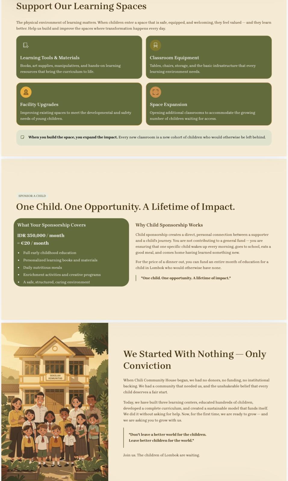 Chili Community House Foundation Lombok
